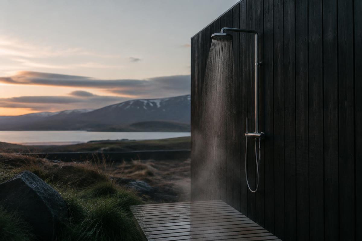 Útisturtur: einföld lúxusviðbót